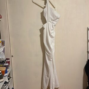 White elegant woman dress